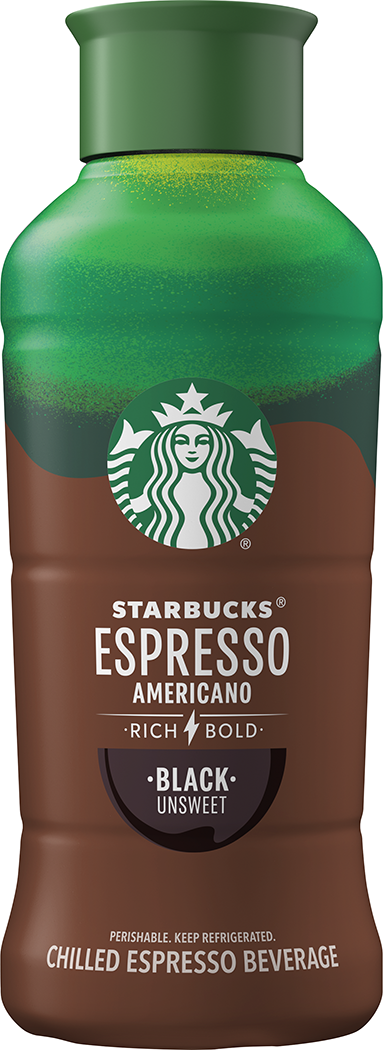 Bottle of Starbucks Espresso Americano Black Unsweet